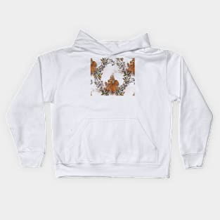 Endless Pumpkin Patch Wreath Kids Hoodie